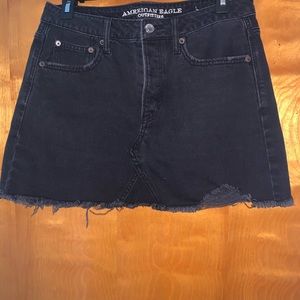 black american eagle jean skirt